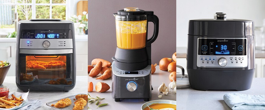 Air Fryer, Blender, and Quick Cooker from Pampered Chef