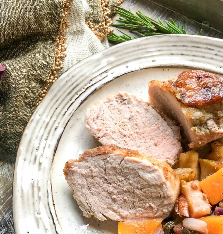 OneSkillet Applesauce Pork Tenderloin Recipe Life Over Here