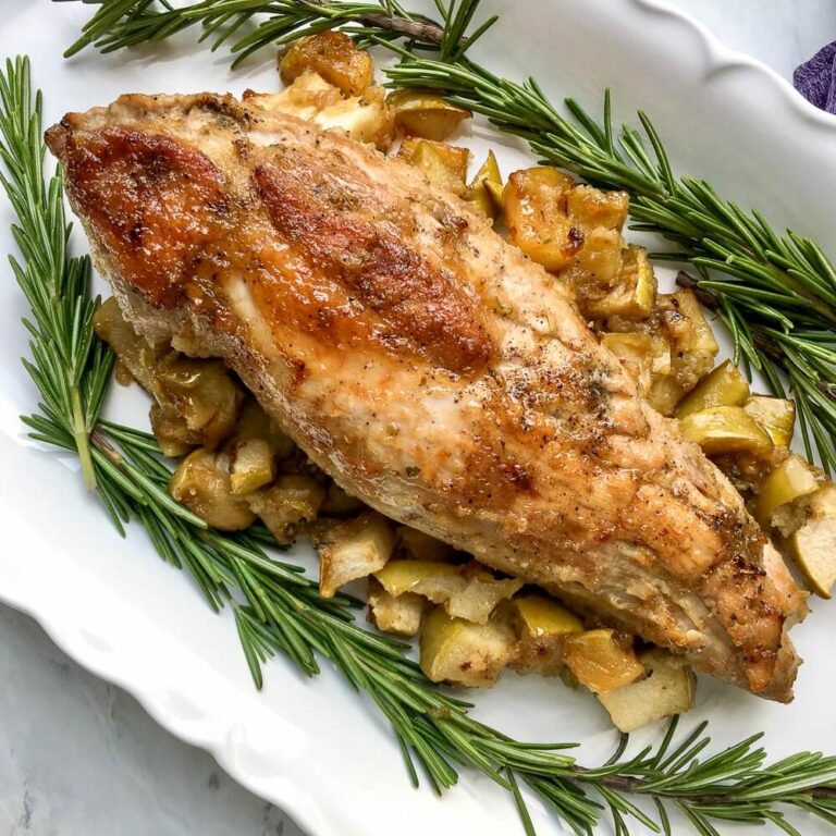 OneSkillet Applesauce Pork Tenderloin Recipe Life Over Here