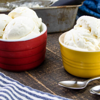 Vanilla Ice Cream in 2 dishes