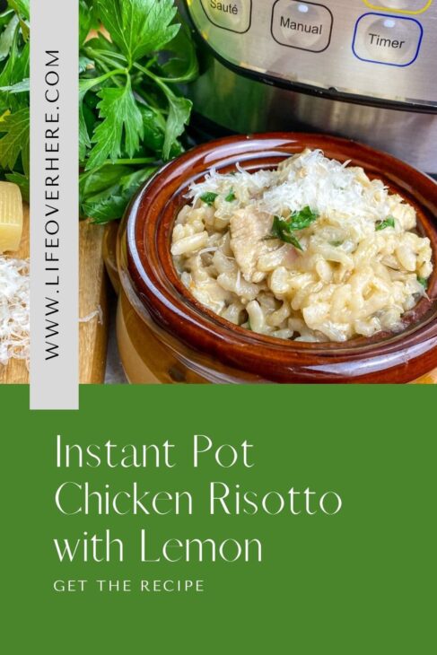Pin 2 Instant Pot Chicken Risotto Recipe With Lemon