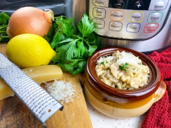 Instant Pot Chicken Risotto Recipe With Lemon