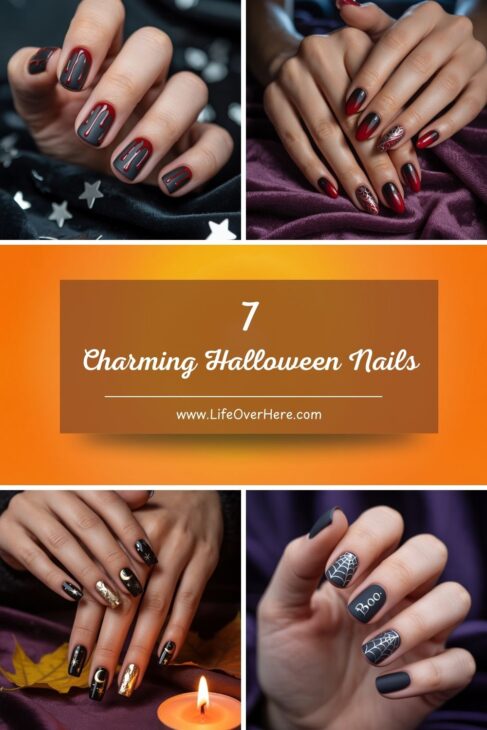 Charming Halloween Nails to Welcome October 15 Pinterest Pin Charming Halloween Nails to Welcome October